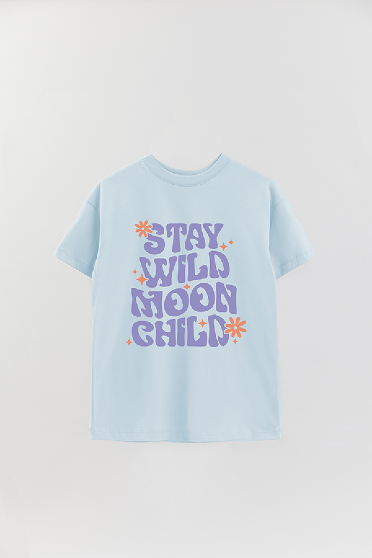 REMERA OVER ESTAMPADA LV4B STAY WILD MOON CHILD