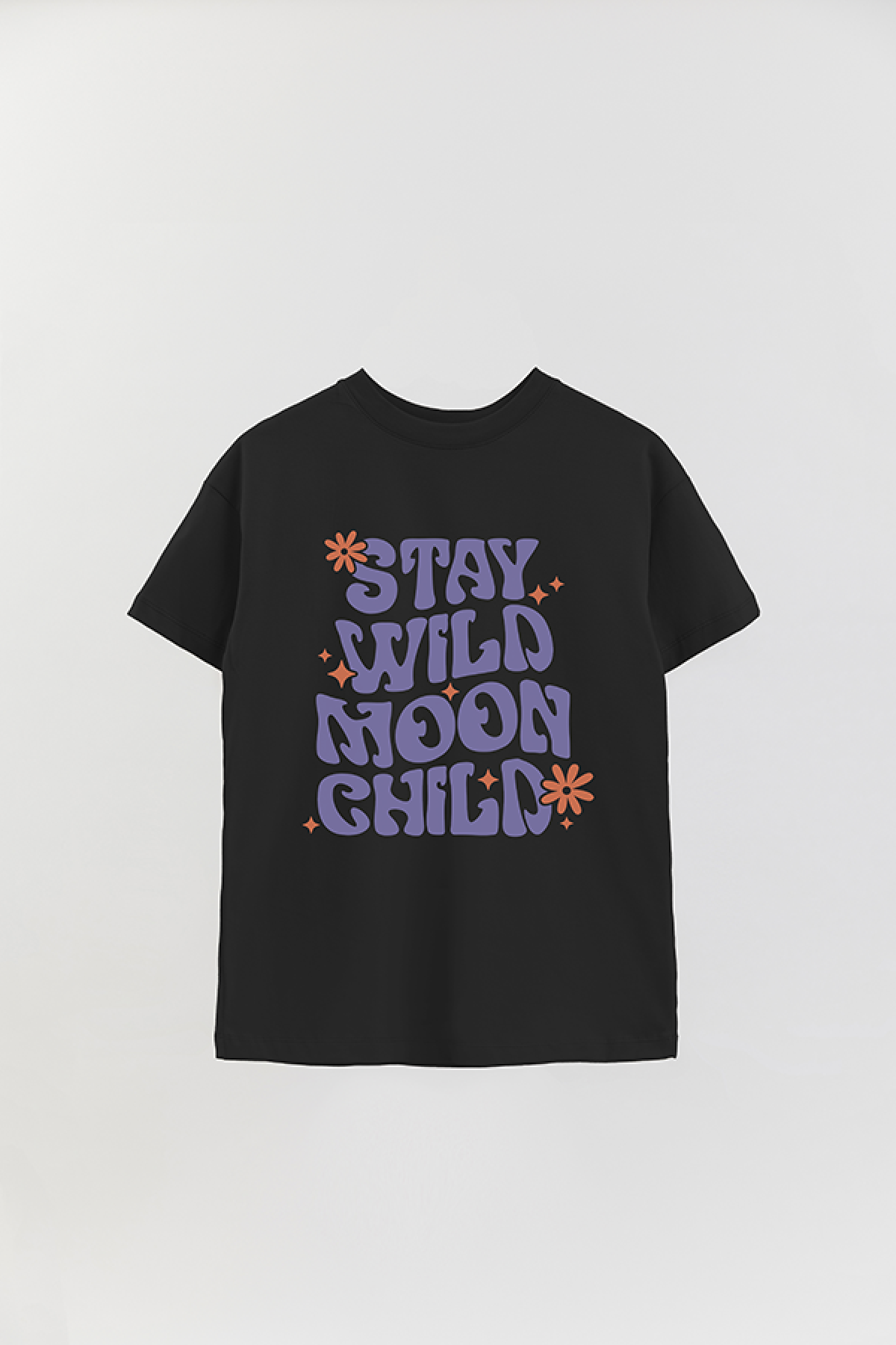 REMERA OVER ESTAMPADA LV4B STAY WILD MOON CHILD