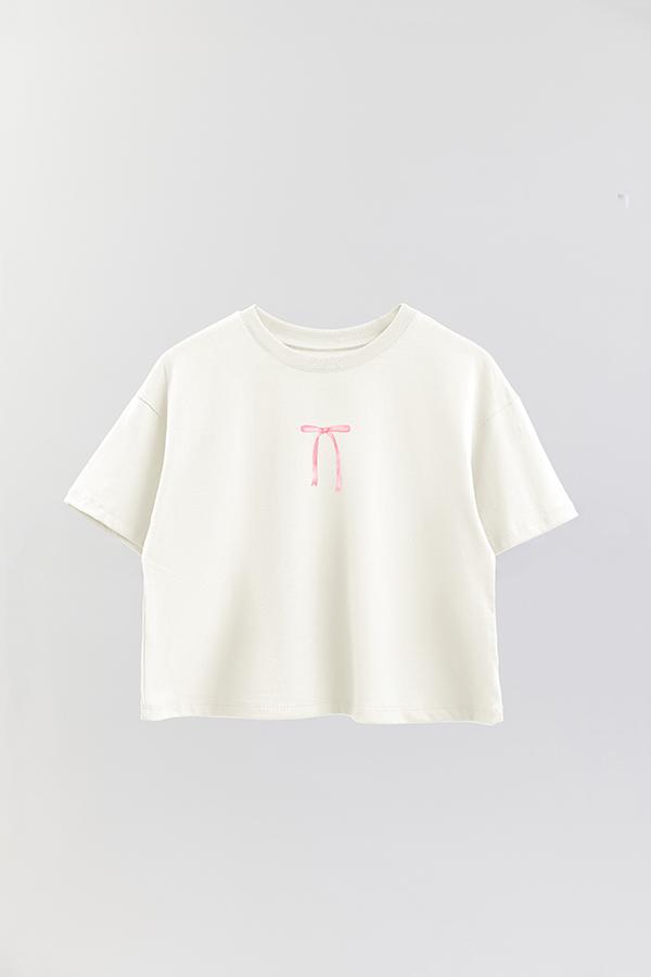 REMERA CROP ESTAMPADA COQUETTE RIBBON BOW 6