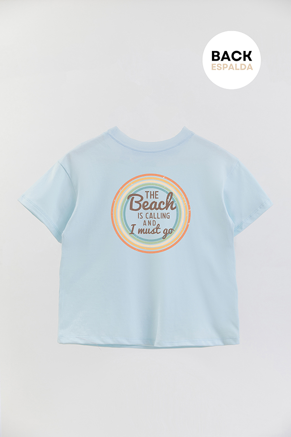 REMERA BOY OVER RETRO SUMMER THE BEACH
