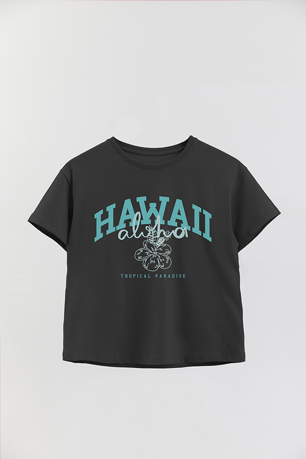 REMERA GIRL OVER HAWAII