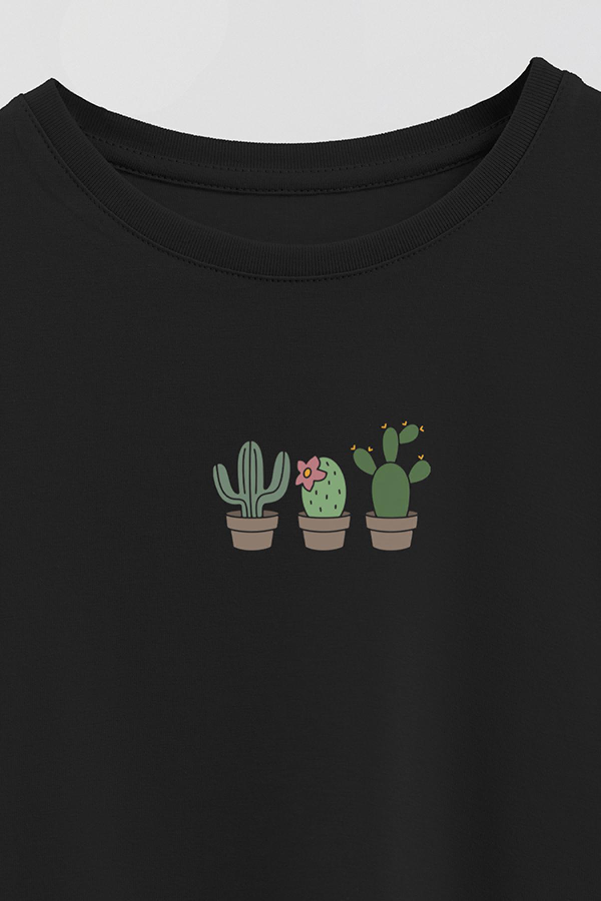 REMERA GIRL OVER MIN CACTUS POT
