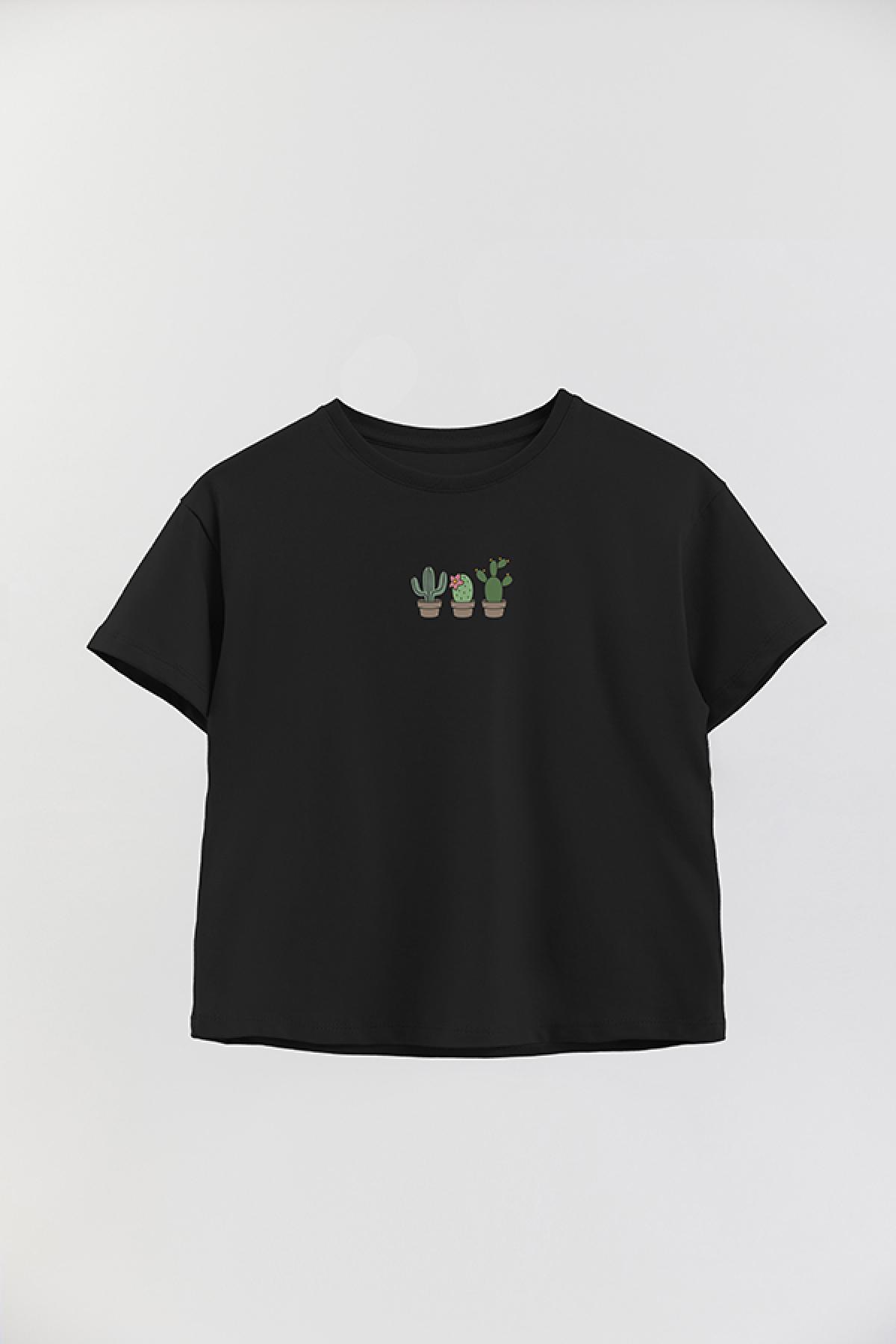 REMERA GIRL OVER MIN CACTUS POT
