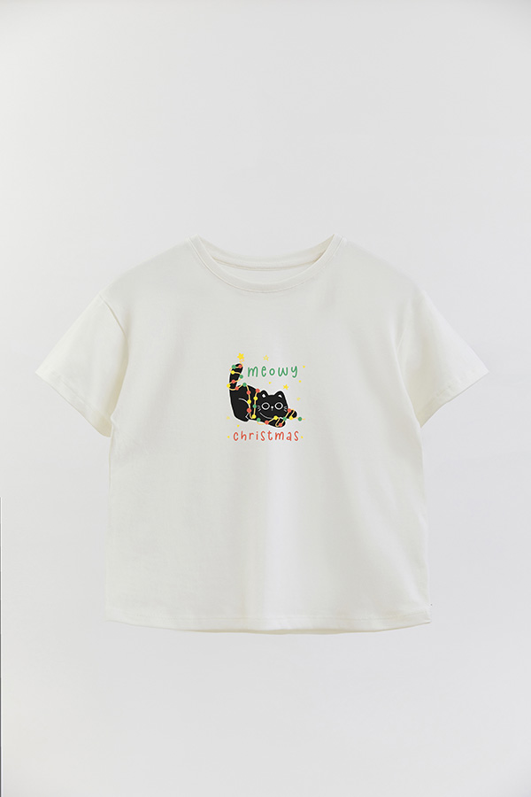 REMERA GIRL OVER JINGLE CAT 25
