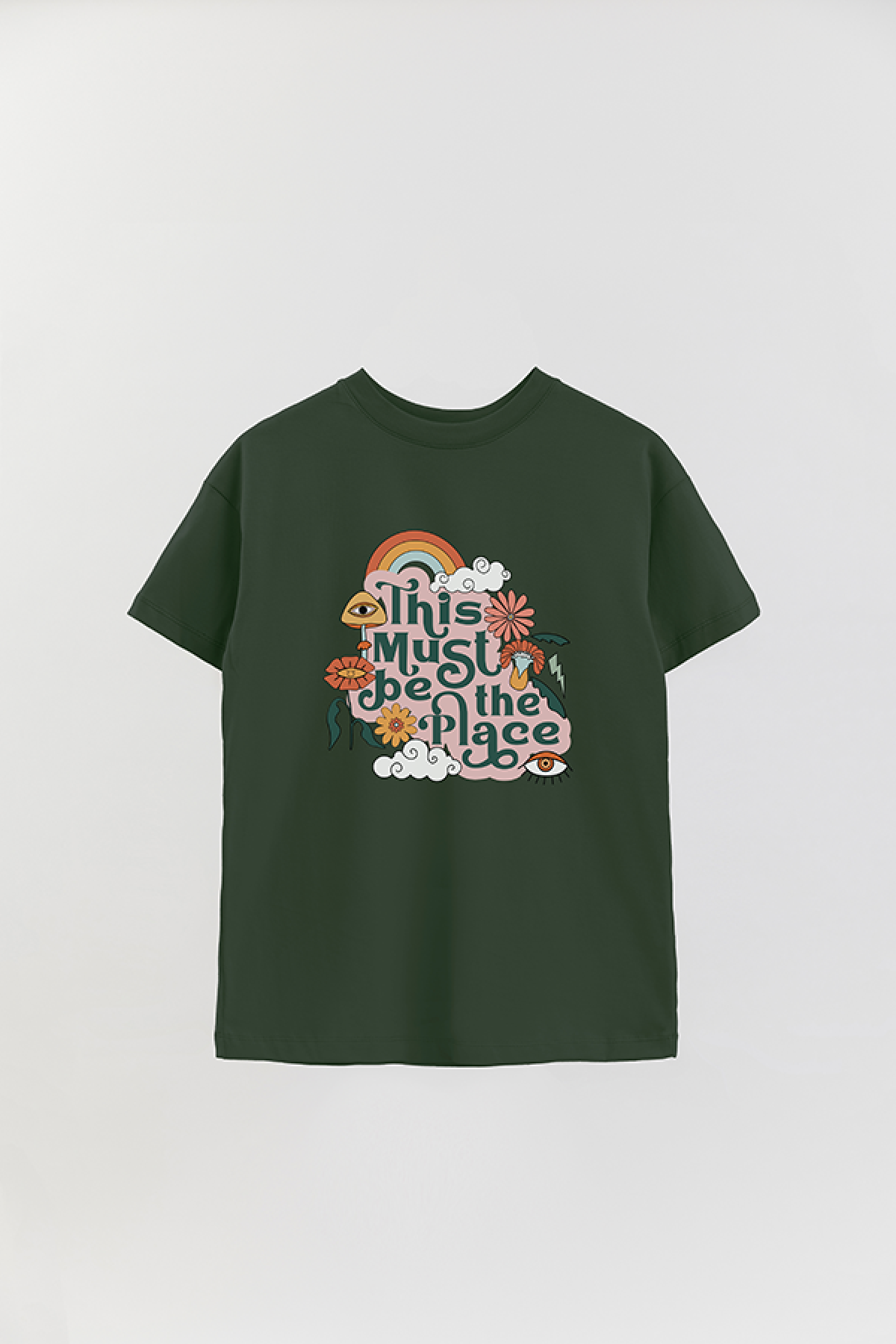 REMERA OVER ESTAMPADA BH2 THIS MUST BE THE PLACE