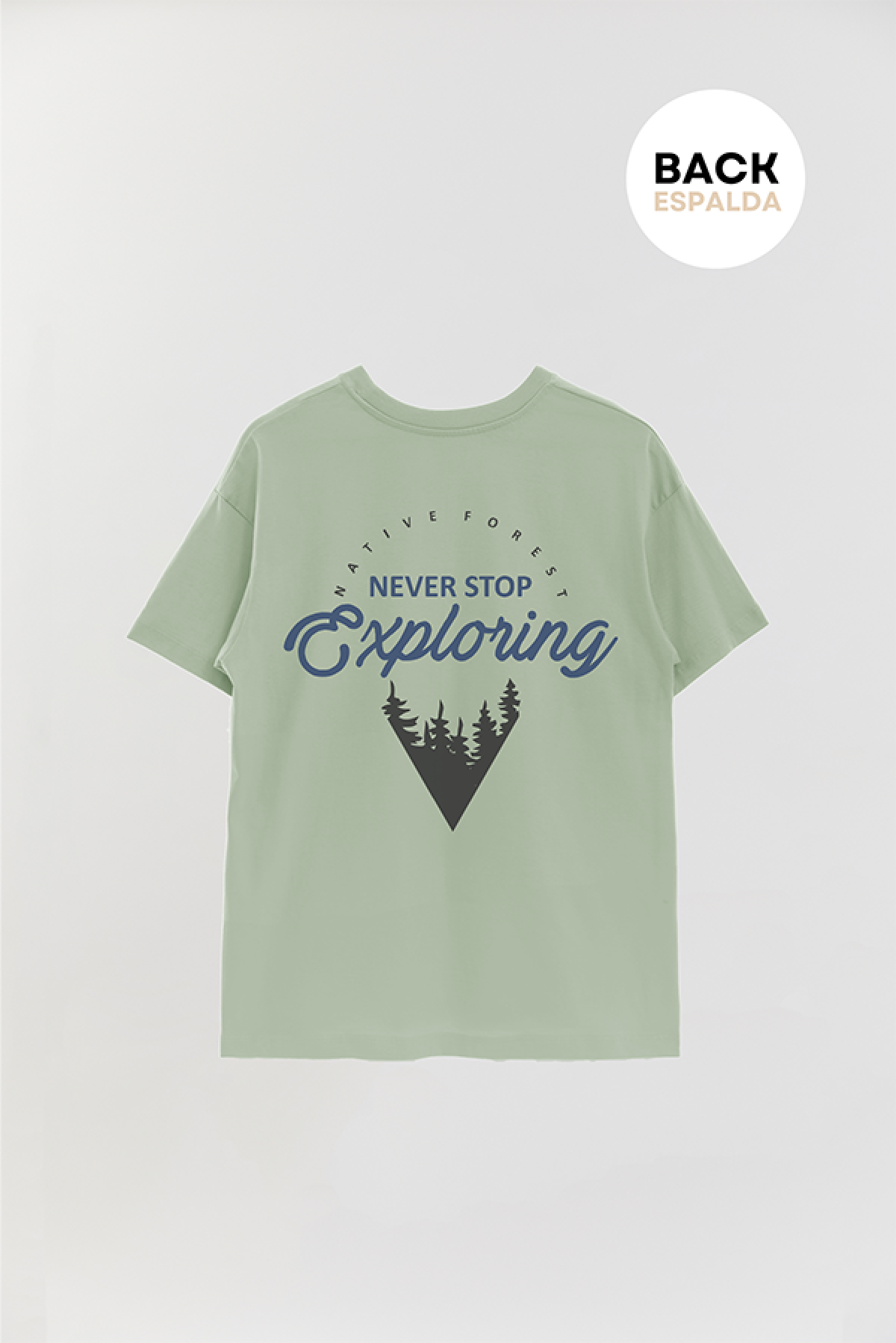REMERA OVER ESTAMPADA ADV NEVER STOP EXPLORING