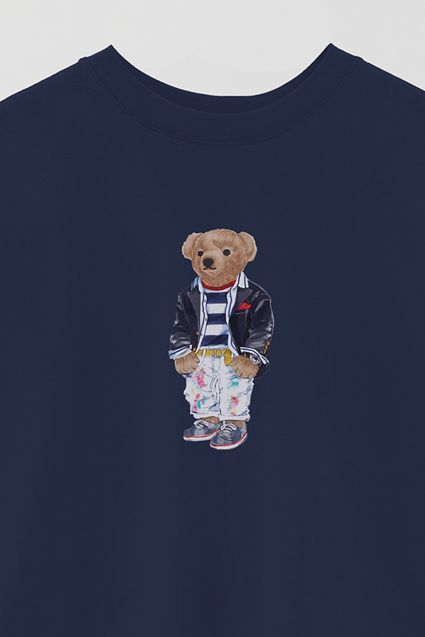 REMERA OVER ESTAMPADA UNISEX BEAR DIRTY PANTS