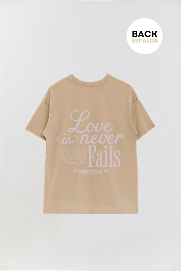 REMERA OVER ESTAMPADA UNISEX ESPALDA LOVE 1