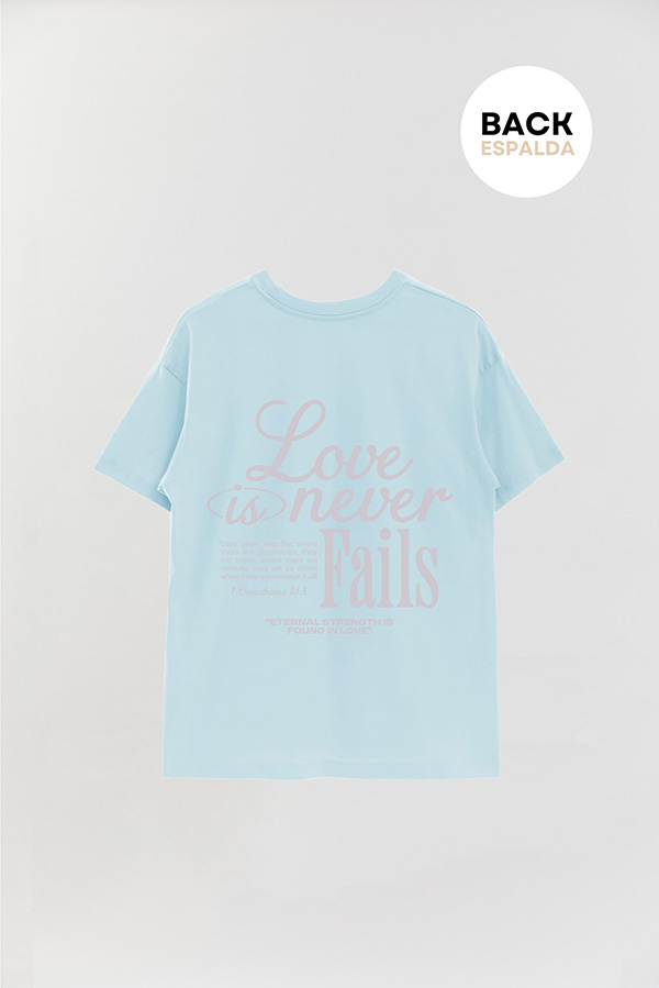 REMERA OVER ESTAMPADA UNISEX ESPALDA LOVE 1
