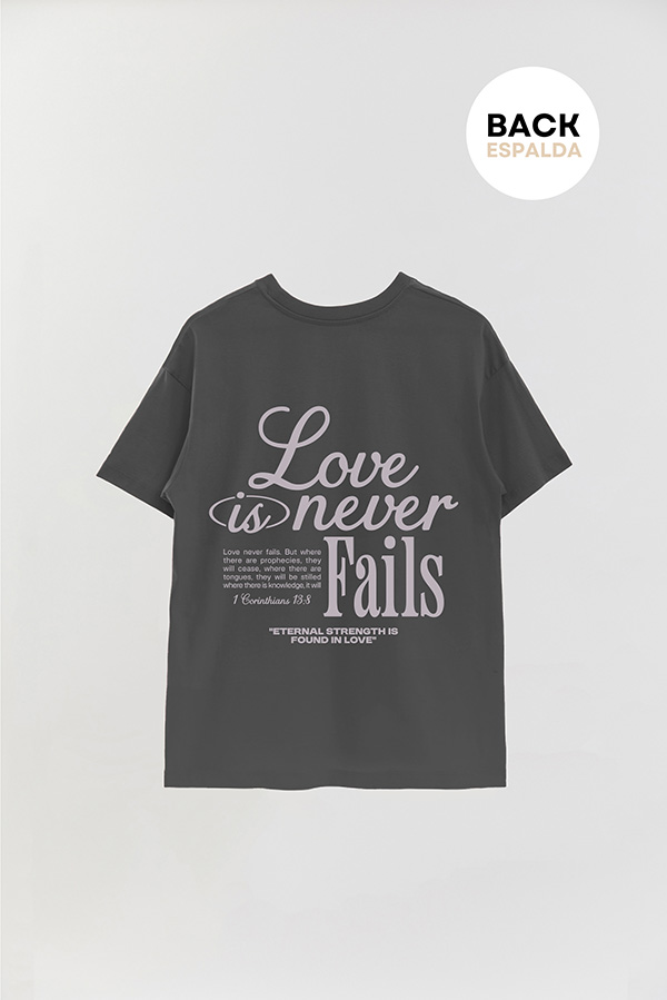 REMERA OVER ESTAMPADA UNISEX ESPALDA LOVE 1