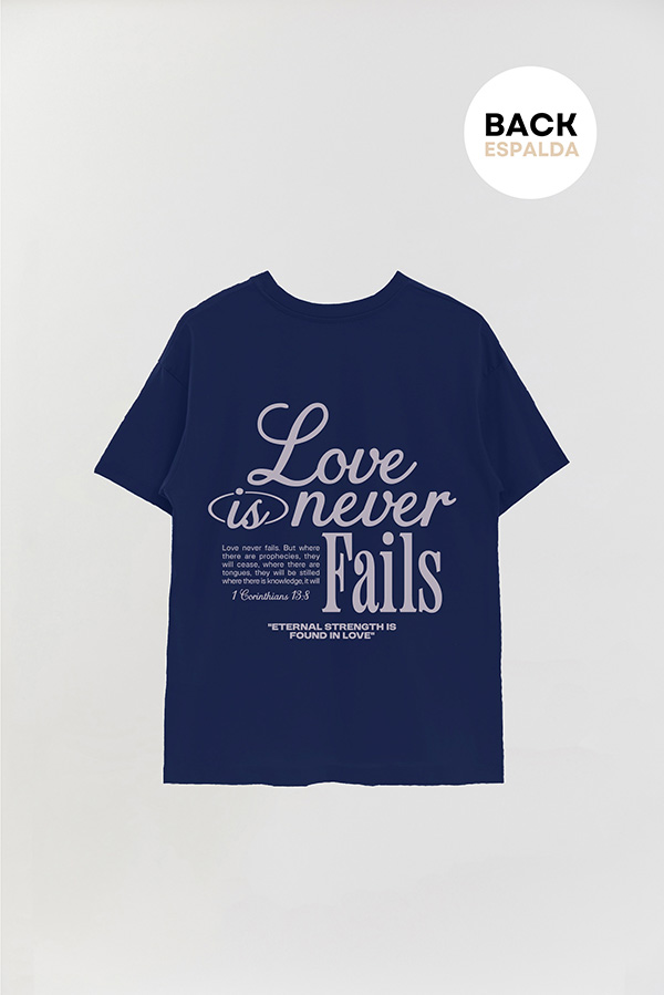 REMERA OVER ESTAMPADA UNISEX ESPALDA LOVE 1