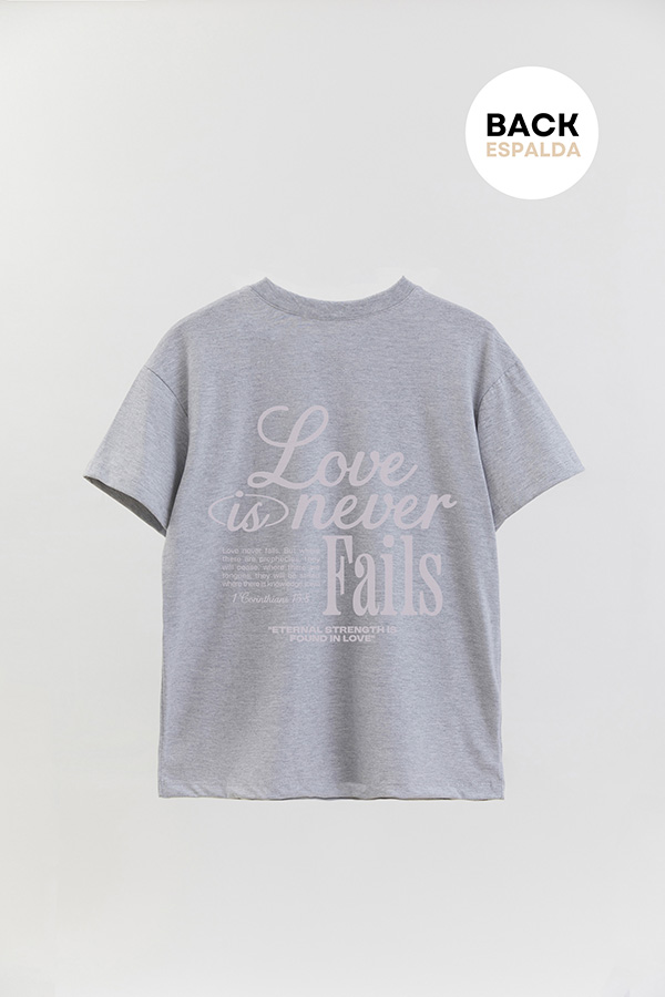 REMERA OVER ESTAMPADA UNISEX ESPALDA LOVE 1