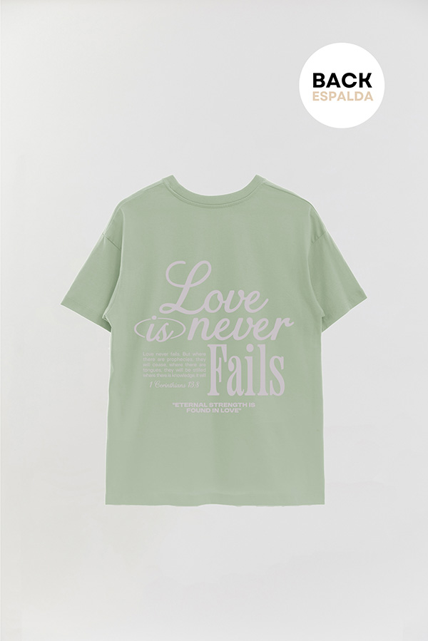 REMERA OVER ESTAMPADA UNISEX ESPALDA LOVE 1