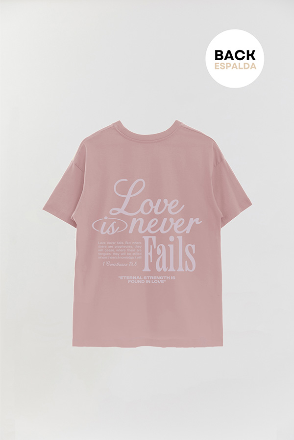 REMERA OVER ESTAMPADA UNISEX ESPALDA LOVE 1