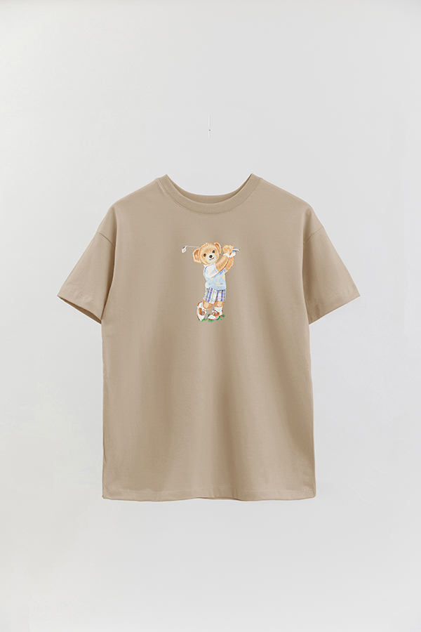 REMERA OVER ESTAMPADA UNISEX BEAR YOUNG GOLFER