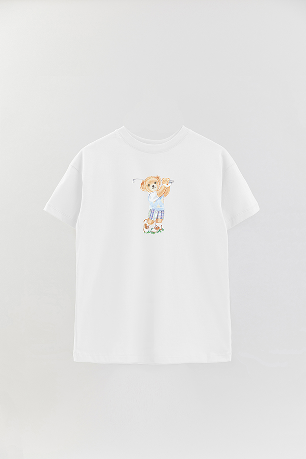 REMERA OVER ESTAMPADA UNISEX BEAR YOUNG GOLFER