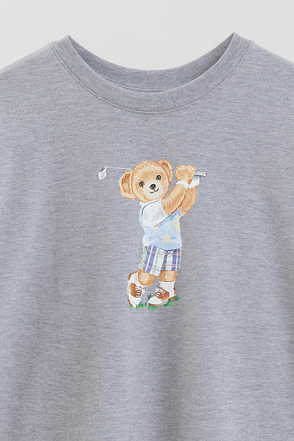 REMERA OVER ESTAMPADA UNISEX BEAR YOUNG GOLFER
