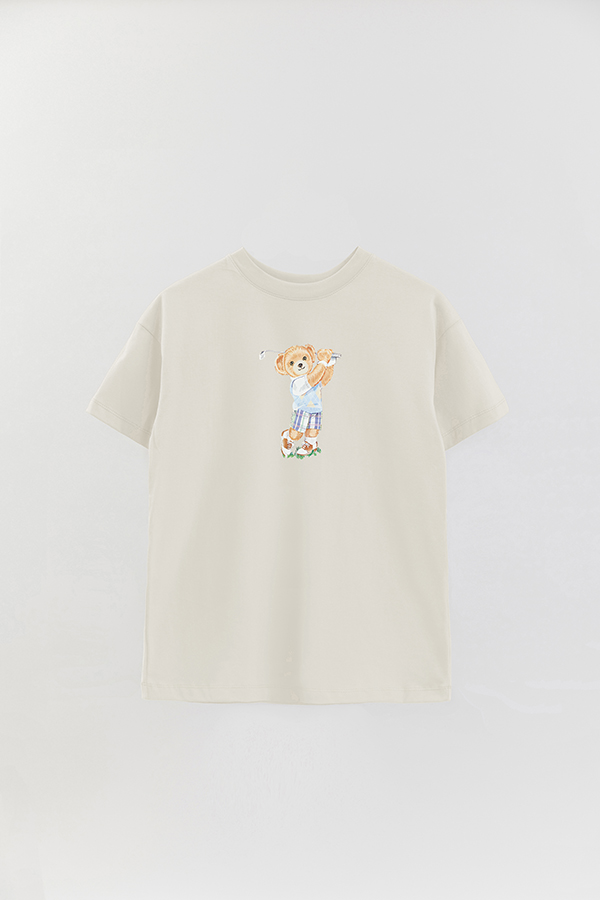 REMERA OVER ESTAMPADA UNISEX BEAR YOUNG GOLFER