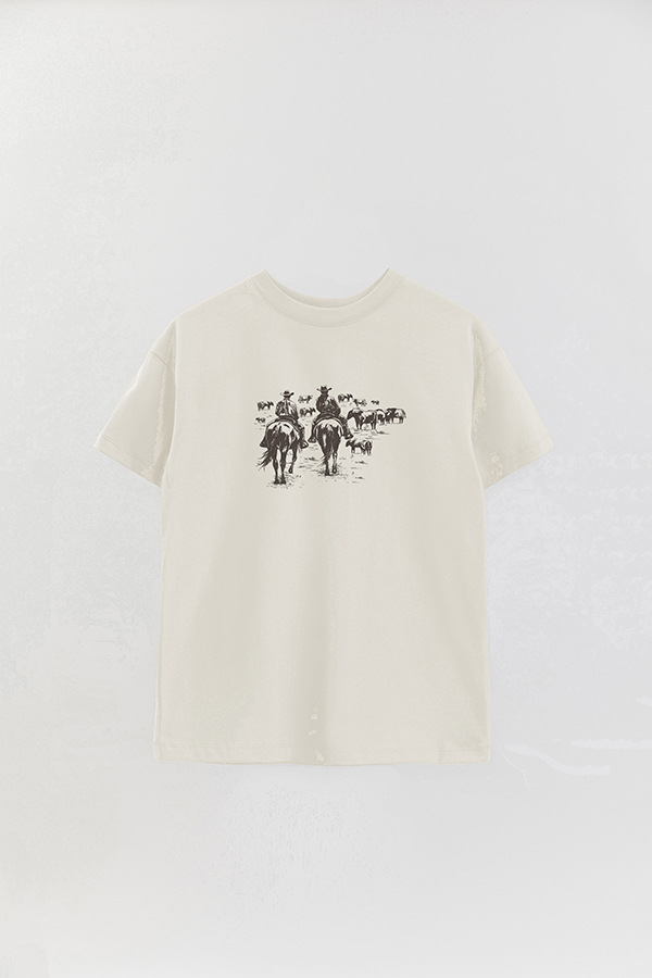 REMERA OVER ESTAMPADA CATTLE