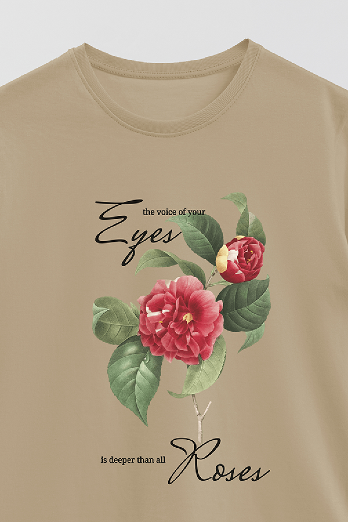 REMERA BASICA ESTAMPADA FLO3 THE VOICE OF YOUR EYES