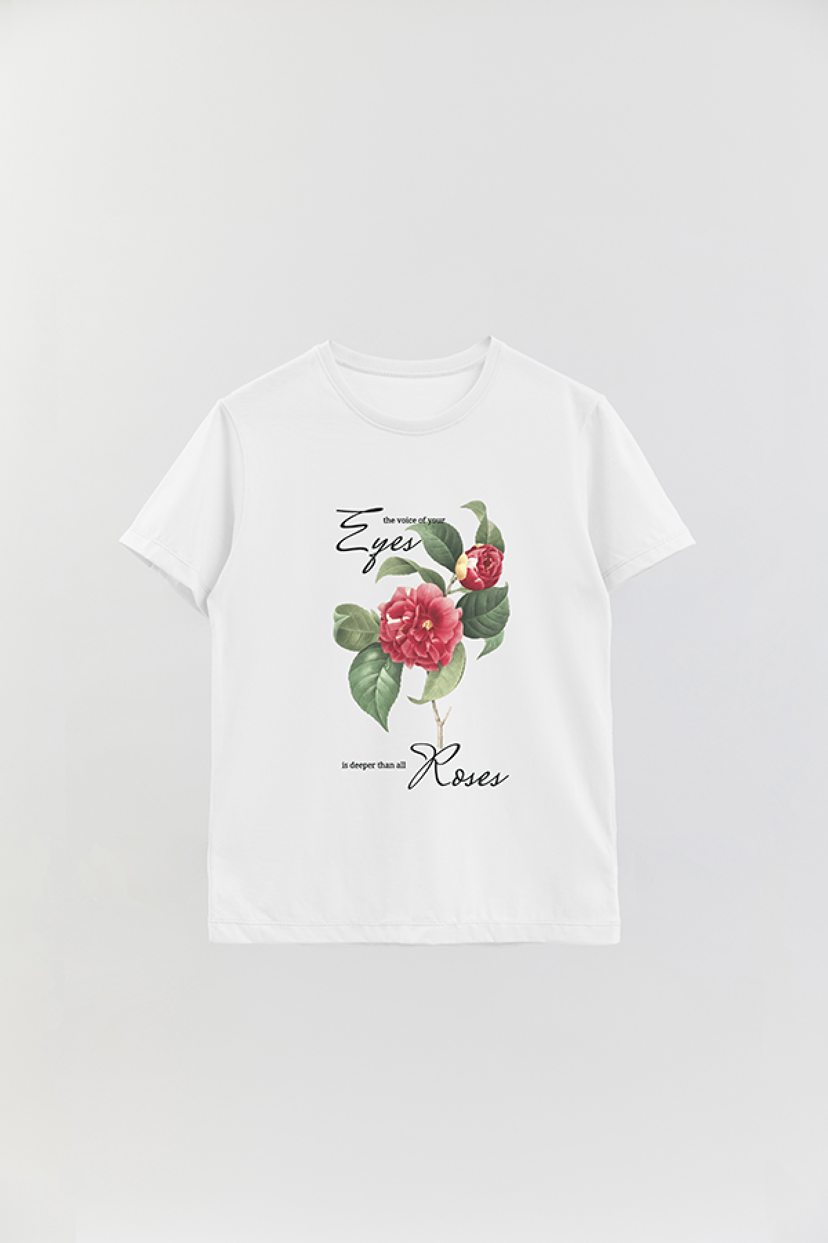 REMERA BASICA ESTAMPADA FLO3 THE VOICE OF YOUR EYES