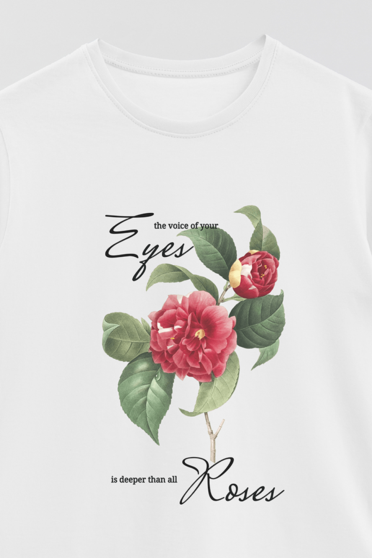REMERA BASICA ESTAMPADA FLO3 THE VOICE OF YOUR EYES