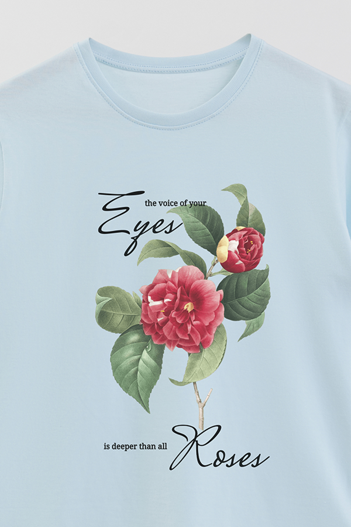 REMERA BASICA ESTAMPADA FLO3 THE VOICE OF YOUR EYES