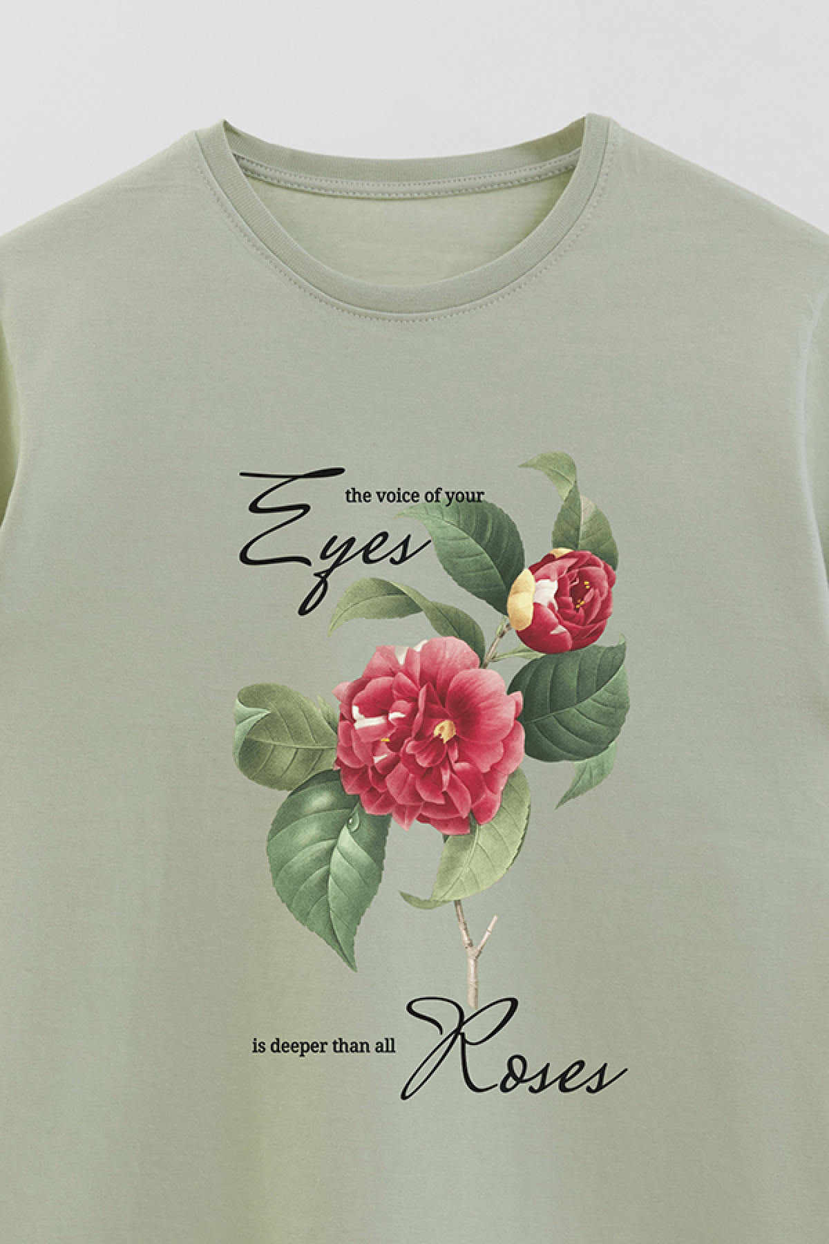 REMERA BASICA ESTAMPADA FLO3 THE VOICE OF YOUR EYES