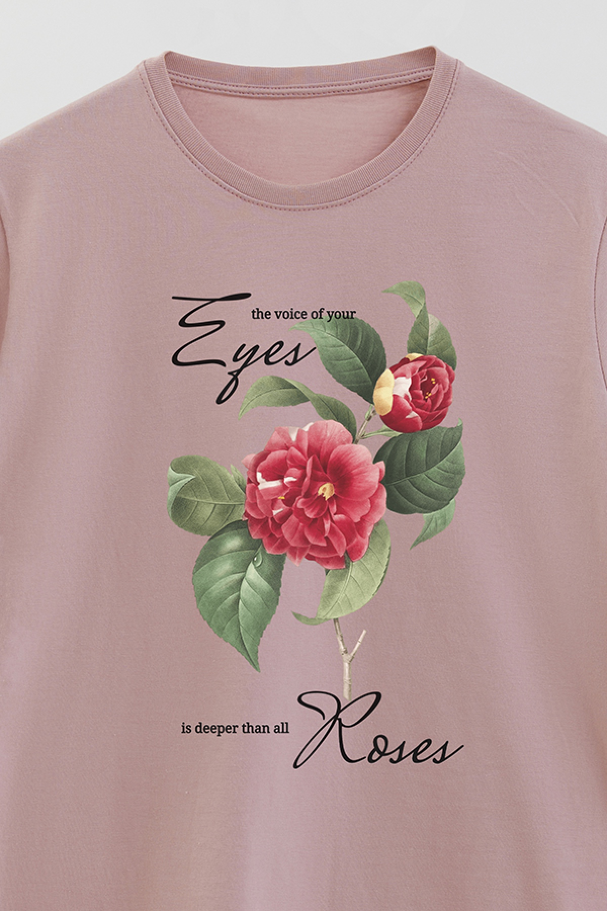 REMERA BASICA ESTAMPADA FLO3 THE VOICE OF YOUR EYES