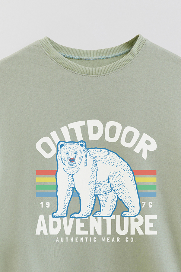 BUZO CREWNECK RUSTICO FUNNY ADVENTURES OUTDOOR
