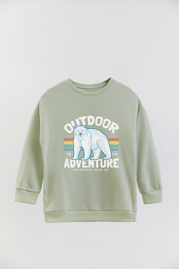 BUZO CREWNECK RUSTICO FUNNY ADVENTURES OUTDOOR