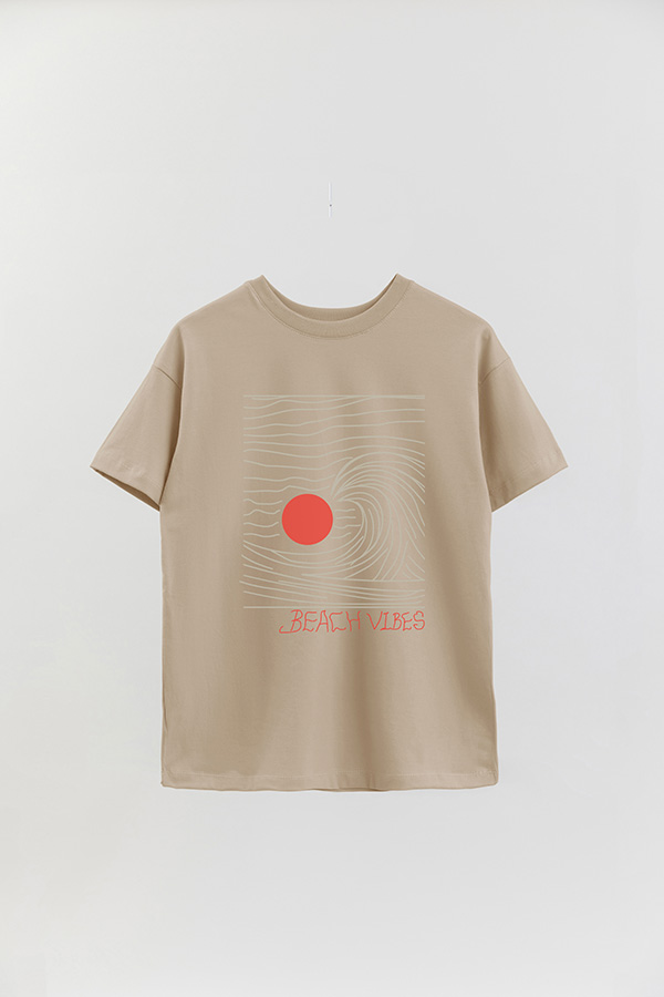 REMERA OVER ESTAMPADA DDL BEACH WAVES