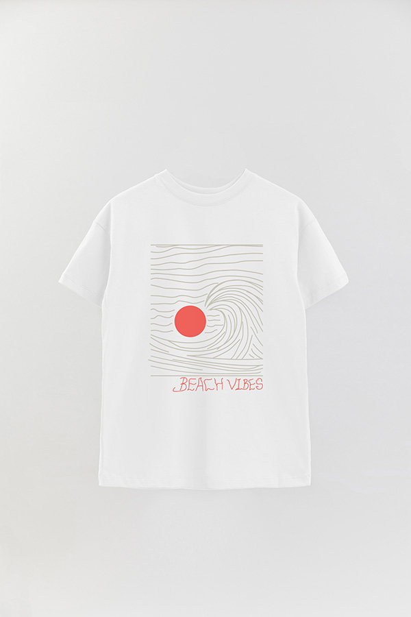REMERA OVER ESTAMPADA DDL BEACH WAVES
