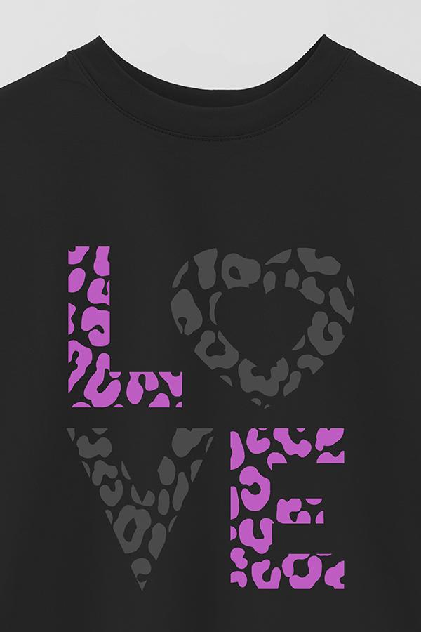 REMERA OVER ESTAMPADA TGR LOVE