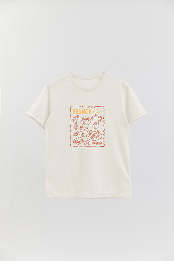 REMERA BASICA ESTAMPADA HD BRUNCH