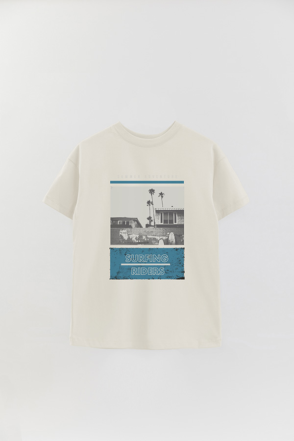 REMERA OVER ESTAMPADA SUMMER PARADISE