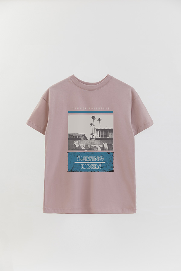 REMERA OVER ESTAMPADA SUMMER PARADISE