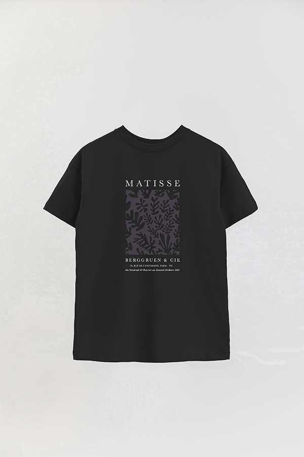 REMERA OVER ESTAMPADA ART COLLECTION MATISSE PLANTS