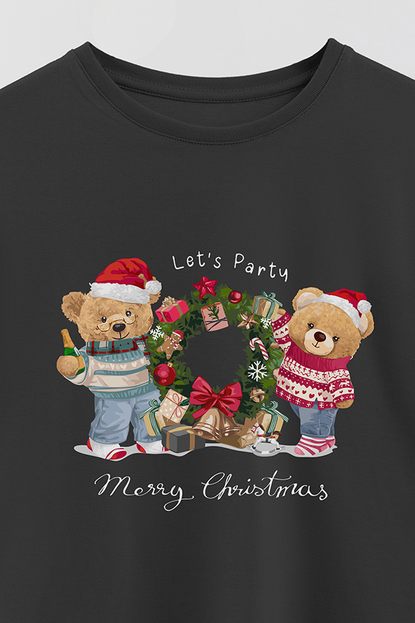 REMERA GIRL OVER TEDDY XMAS 13
