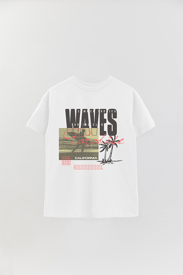 REMERA OVER ESTAMPADA PH WAVES