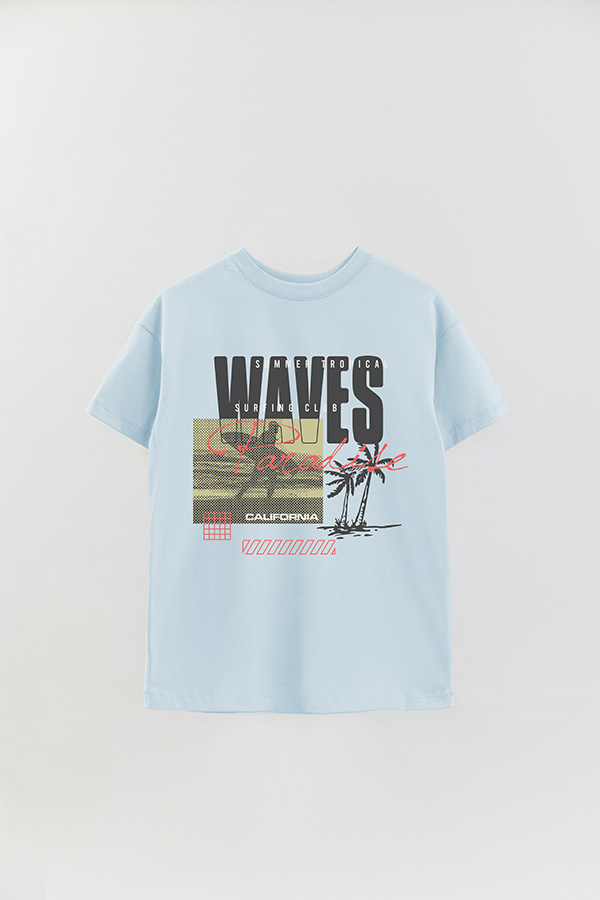 REMERA OVER ESTAMPADA PH WAVES