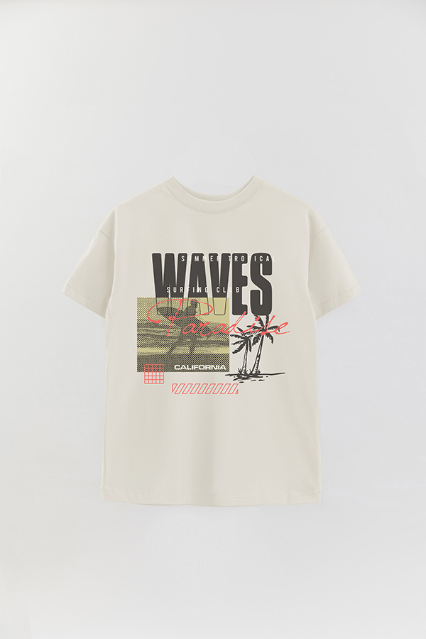 REMERA OVER ESTAMPADA PH WAVES