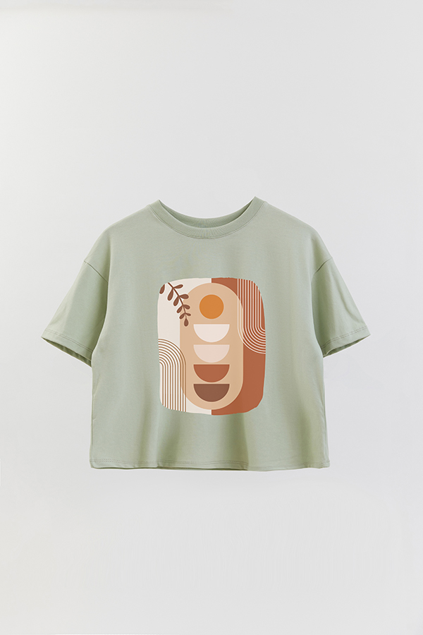 REMERA CROP ESTAMPADA ART 149