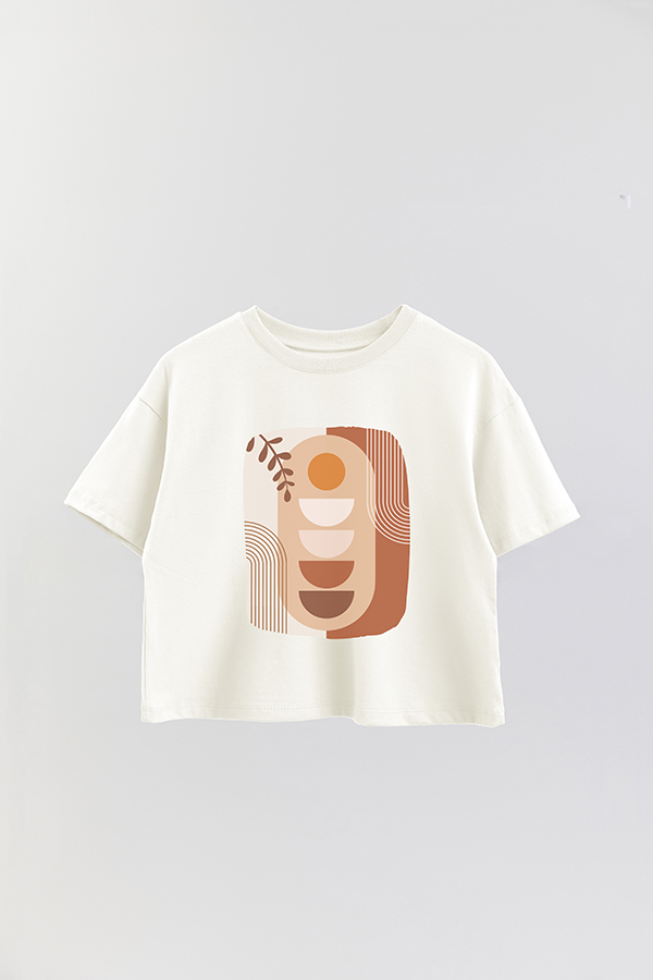 REMERA CROP ESTAMPADA ART 149