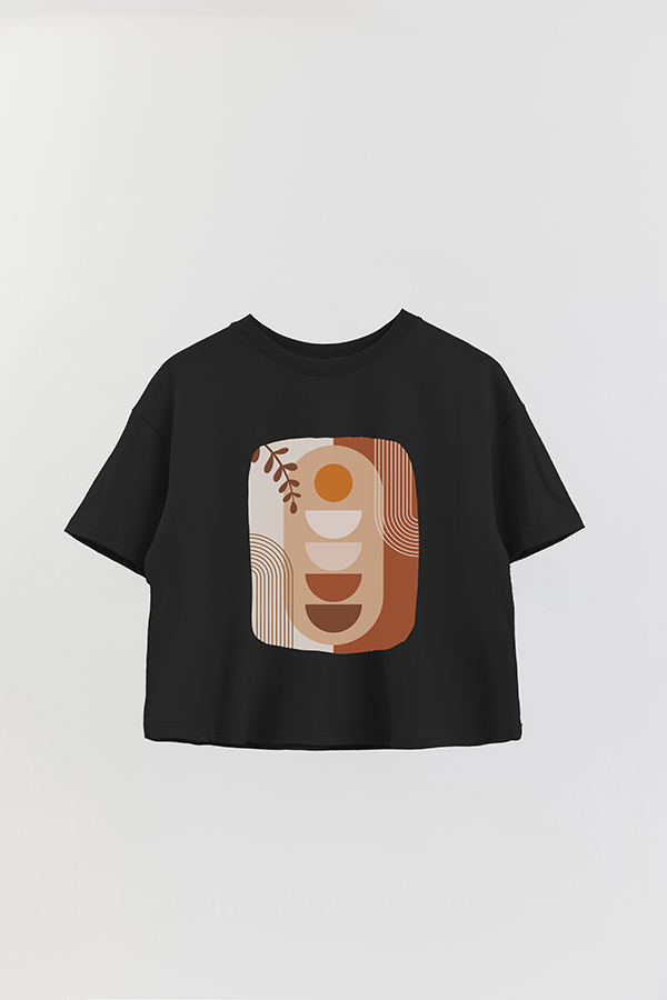 REMERA CROP ESTAMPADA ART 149
