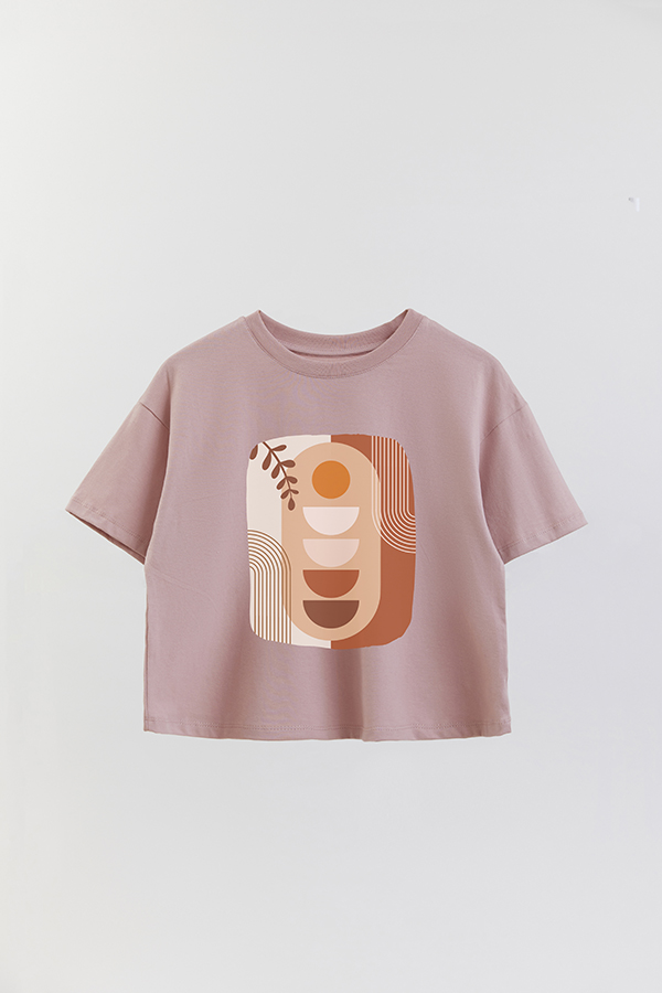 REMERA CROP ESTAMPADA ART 149