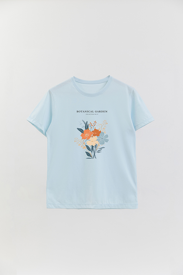 REMERA BASICA ESTAMPADA GARDEN 17
