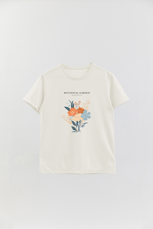 REMERA BASICA ESTAMPADA GARDEN 17