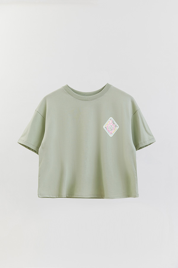 REMERA CROP FB ESTAMPADA PASSION FRUIT