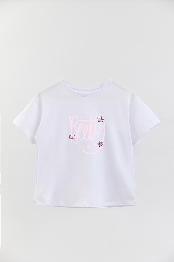 REMERA GIRL OVER PRETTY
